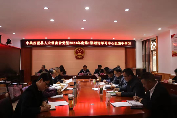 西盟縣人大常委會黨組理論學習中心組2023年第1次集中學習強調：務實篤行，譜寫人大工作新篇章