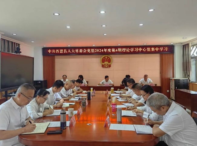 西盟縣人大常委會黨組理論學習中心組 2024年第4次集中學習強調：提升三種免疫力，嚴守黨紀，永葆本色
